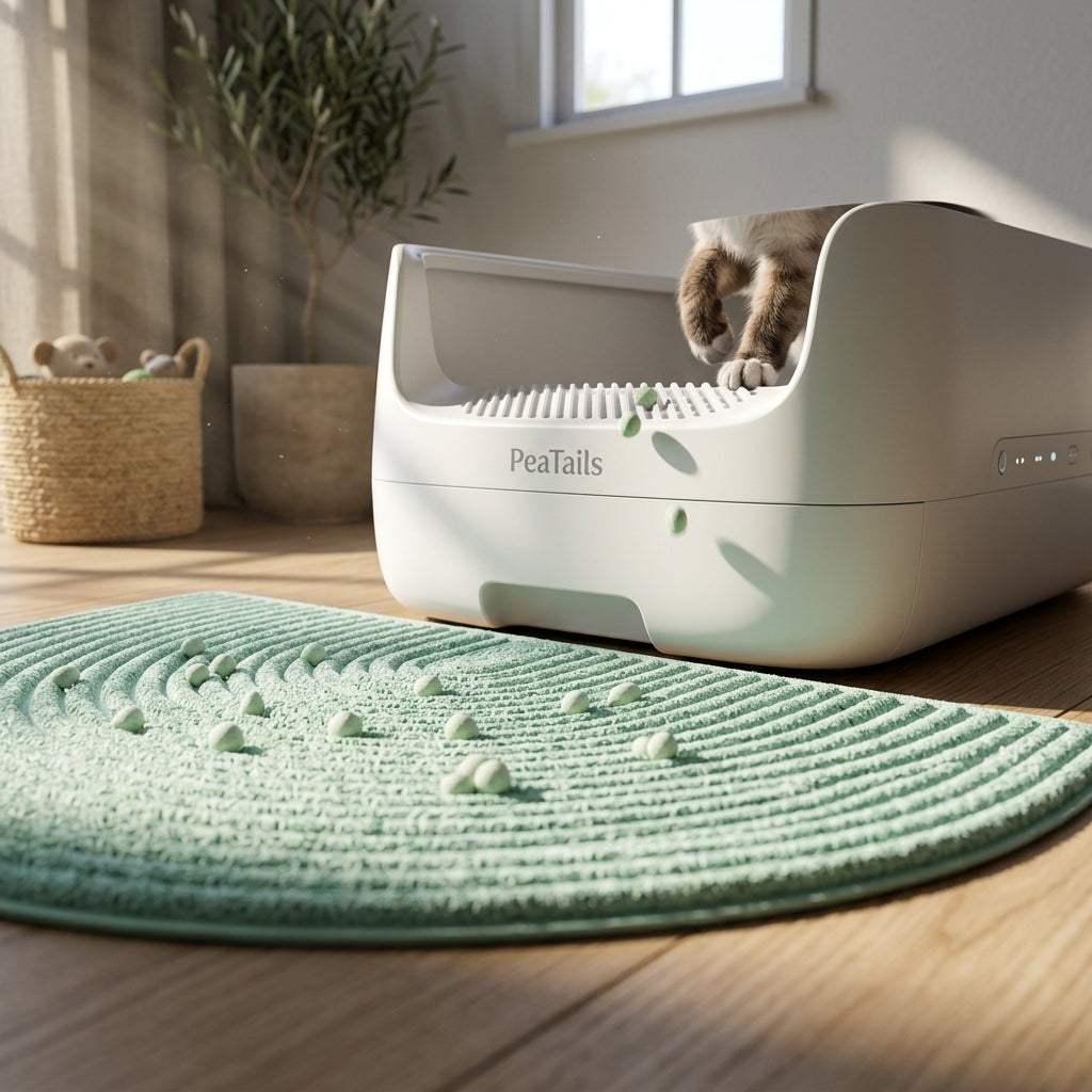 PeaTails™ Ultra-Soft Eco-Pea Cat Litter Trapper Mat